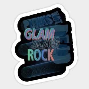 Glam Slam Rock Sticker